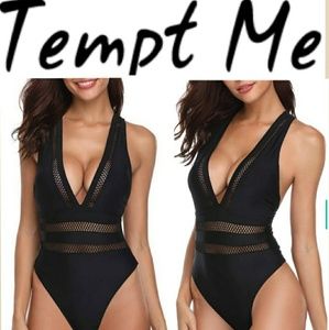 🔸2/$5🔸*🆕WT* TEMPT ME DEEP PLUNGE SWIMSUIT